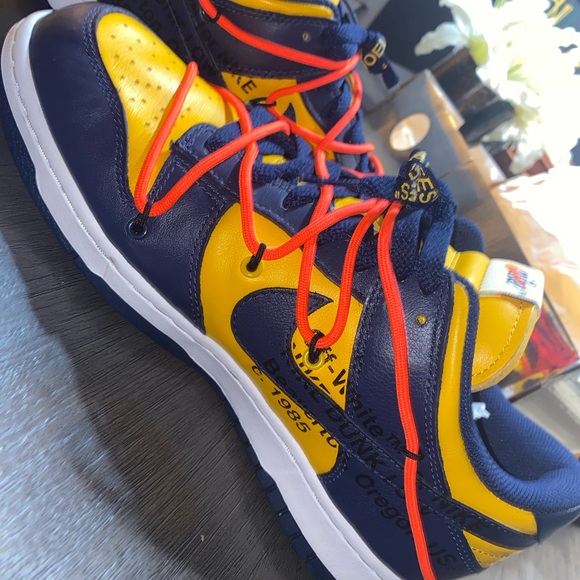 Off white x dunk low university gold size 9 - Picture 2 of 16